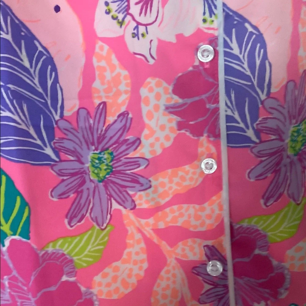 Lilly Pulitzer Pink and Purple Floral Top